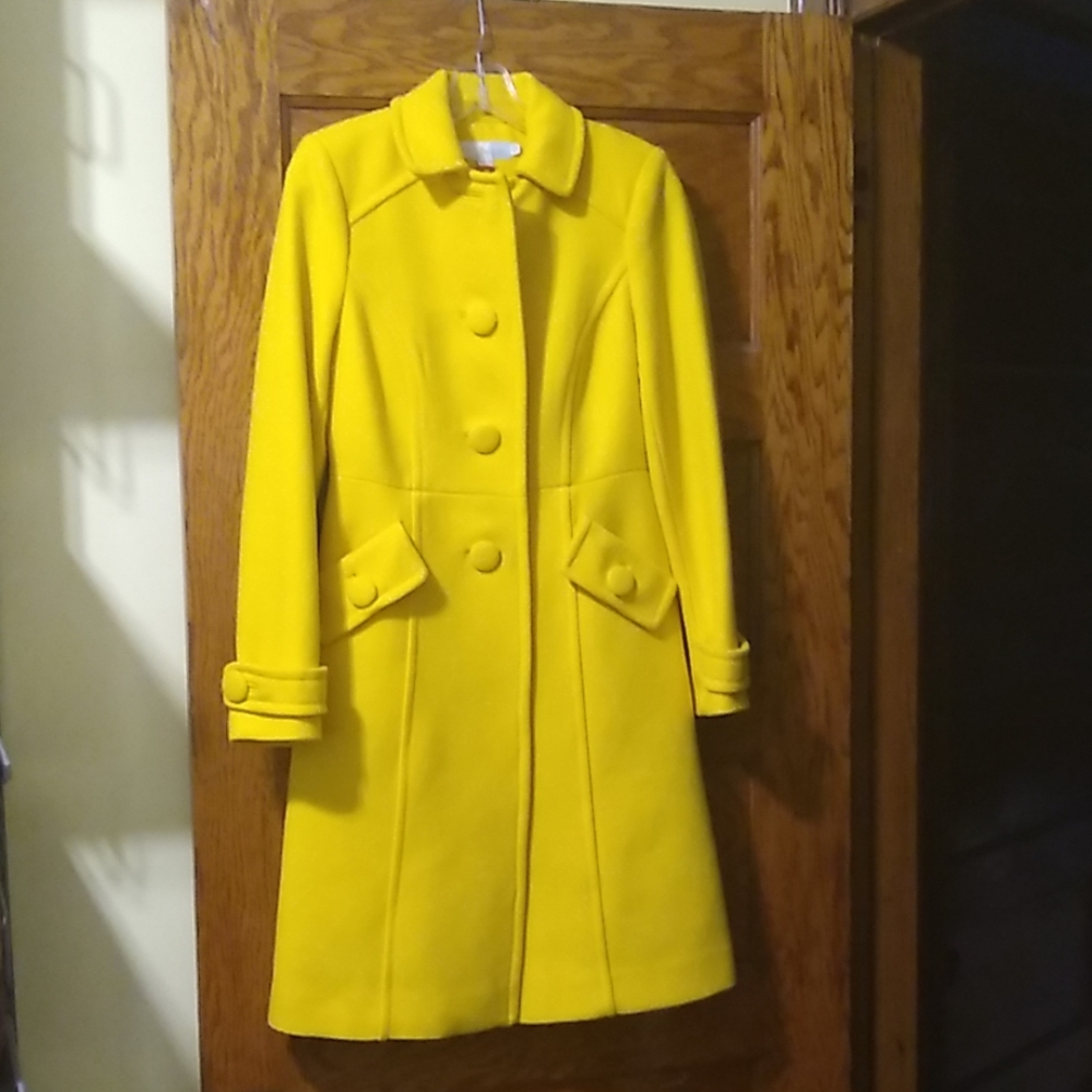 Boden yellow wool winter coat